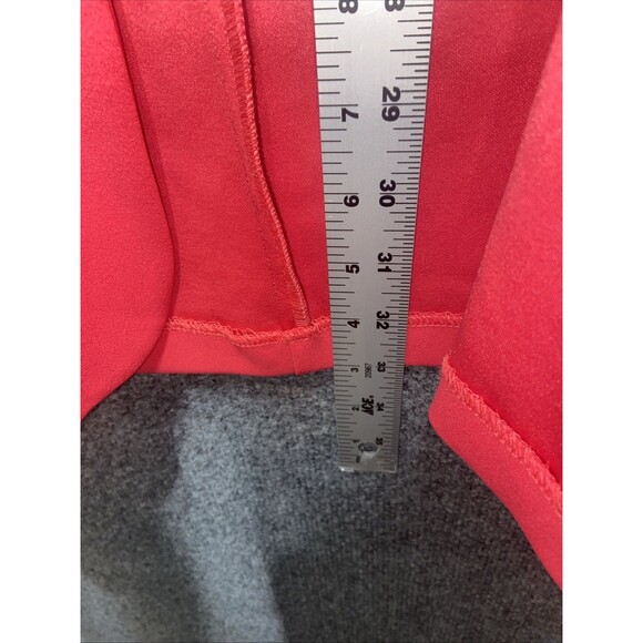 Soho Apparel  Large Open-Front Light Red Jacket with Ruffle Sleeves & Pockets - Picture 5 of 7